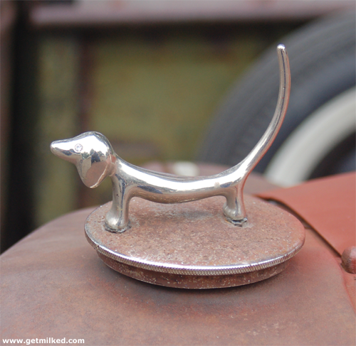Great Moments In Hood Ornaments: Dachshund Doggie